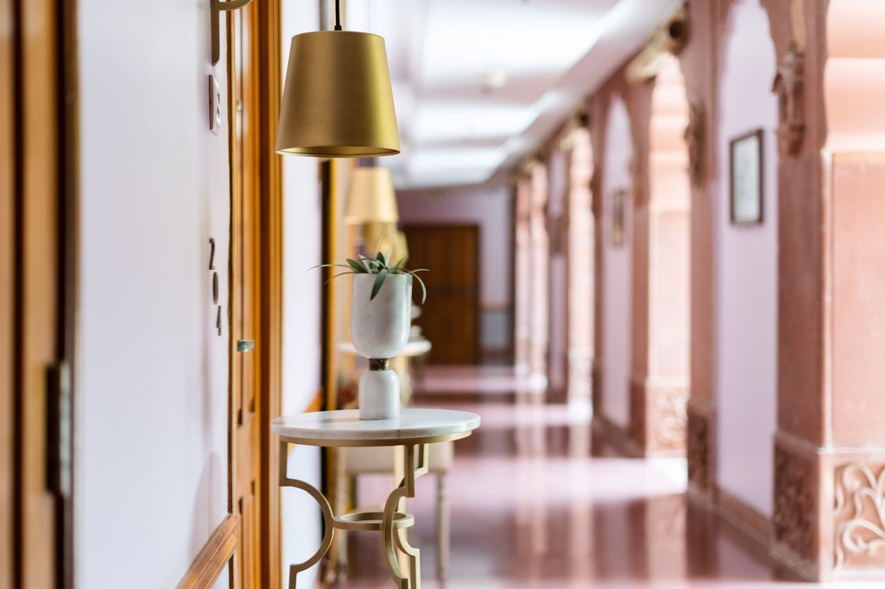 Elegant exterior view of Meera Square Hotel